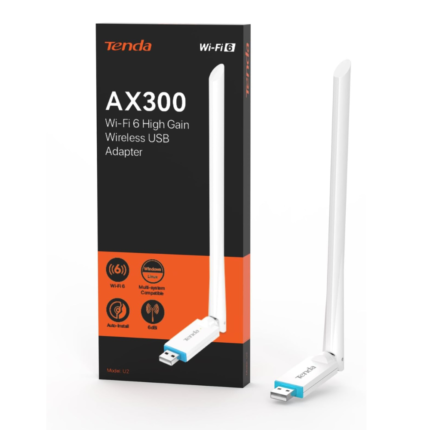 Tenda USB WiFi Adapter for Desktop PC 2.4GHz WiFi 6-Single-Band